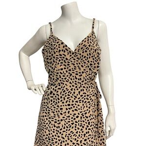 Sanctuary Leopard Print Midi Dress in Tan and Black